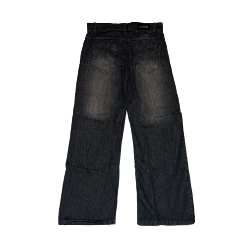 Starism Baggy Washed Jeans - Black