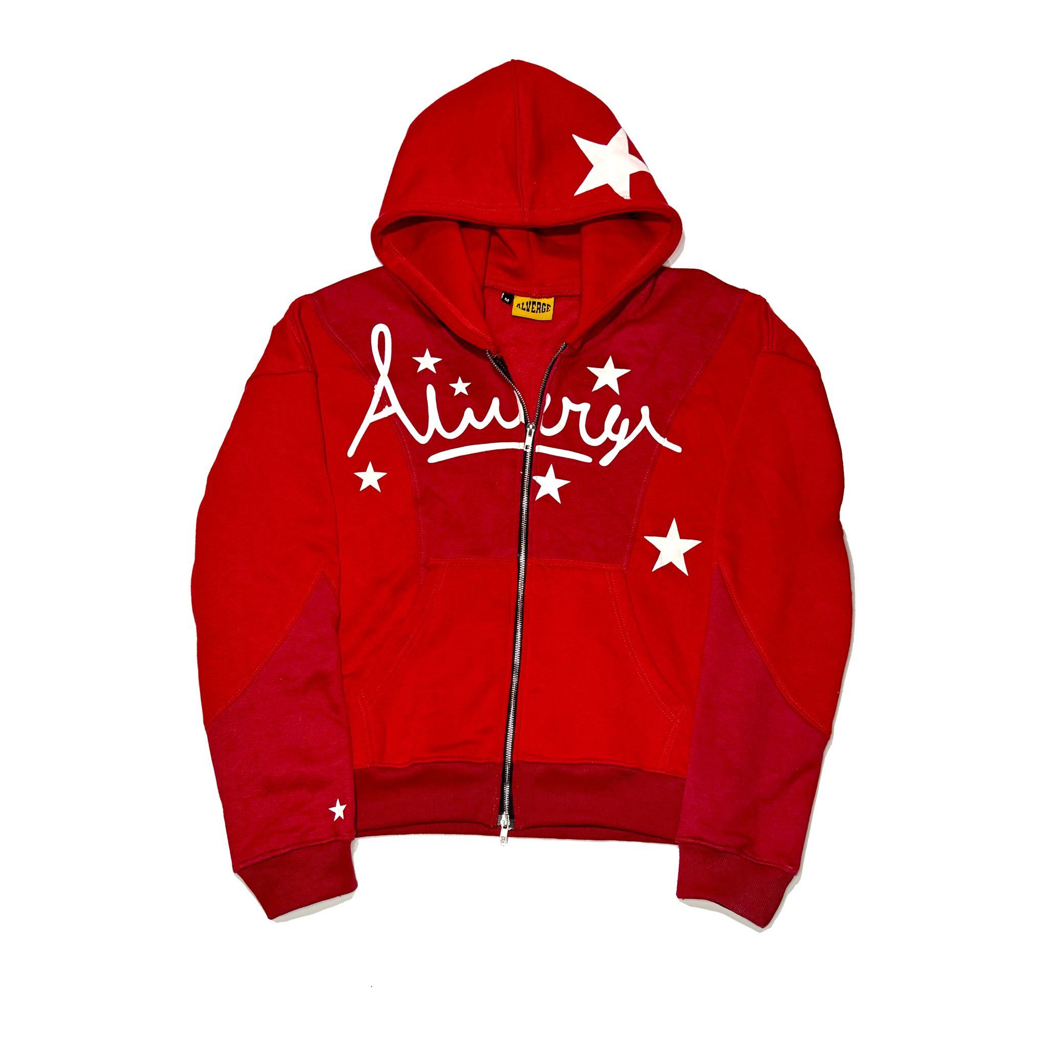 Starism Double Zip Hoodie - Red
